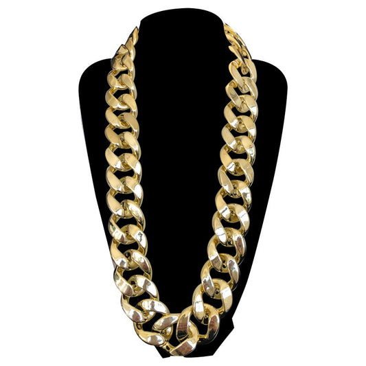 European and American hip-hop exaggerated big gold chain
